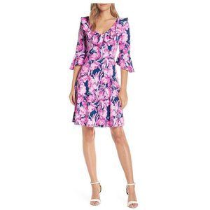 Lilly Pulitzer Stirling Dress Flamingle Size L